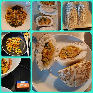 Abgewandelt mit BBQ-Butter und Kräuter. ~ Annett